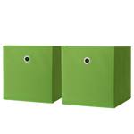 Boîte pliable Boxas Vert pomme - Lot de 2