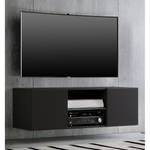 Meuble TV Jusa Noir - Largeur : 115 cm