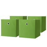 Boîte pliable Boxas Vert pomme - Lot de 4