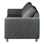 Sofa Greenwood (3-Sitzer) Samt - Samt Cloe: Dunkelgrau