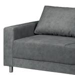 Sofa Greenwood (3-Sitzer) Samt - Samt Cloe: Dunkelgrau