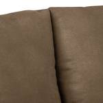 Ecksofa Gatsby Antiklederlook - Microfaser Zaira: Havanna - Longchair davorstehend rechts