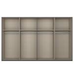 Drehtürenschrank SKØP pure gloss Hochglanz Weiß / Graphit - 360 x 236 cm