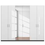 Drehtürenschrank SKØP pure gloss reflect Hochglanz Weiß / Graphit - 270 x 222 cm