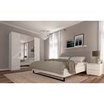 Armadio battente SKØP pure gloss reflect Bianco lucido / Seta griggio - 181 x 236 cm