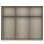 Drehtürenschrank SKØP pure gloss Hochglanz Weiß / Seidengrau - 270 x 222 cm