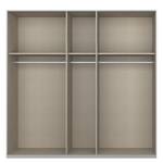 Drehtürenschrank SKØP pure gloss Hochglanz Weiß / Seidengrau - 225 x 222 cm