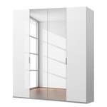 Drehtürenschrank SKØP pure gloss reflect Hochglanz Weiß / Seidengrau - 181 x 222 cm