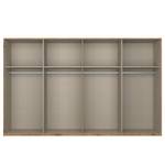 Drehtürenschrank SKØP pure gloss Hochglanz Weiß / Eiche Artisan Dekor - 360 x 236 cm