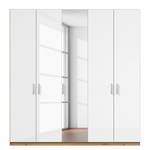 Armoire SKØP pure gloss reflect Blanc brillant / Imitation chêne Artisan - 225 x 222 cm