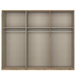 Drehtürenschrank SKØP pure gloss Hochglanz Weiß / Eiche Artisan Dekor - 270 x 222 cm