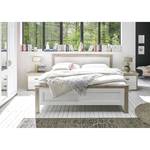 Struttura letto e comodini Bornstedt (3) Bianco - Materiale a base lignea - 318 x 100 x 210 cm