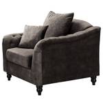 Fauteuil Lovis Velours Tomi: Donkergrijs