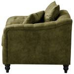 Fauteuil Lovis Microfibre Rica: Vert vieilli