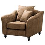 Fauteuil Lovis Microfibre Rica: Marron