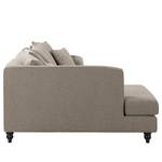 Ecksofa Lovis Webstoff - Webstoff Jazy: Cappuccino - Ottomane davorstehend links