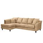 Ecksofa Lovis Microfaser - Microfaser Rica: Beige - Ottomane davorstehend links