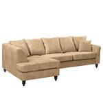 Ecksofa Lovis Microfaser - Microfaser Rica: Beige - Ottomane davorstehend links