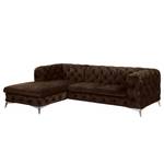 Ecksofa Merlin II Samt Tomi: Havanna - Longchair davorstehend links