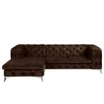 Ecksofa Merlin II Samt Tomi: Havanna - Longchair davorstehend links