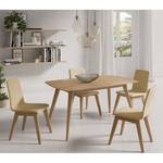 Set per sala da pranzo Nami (5) Beige - 140 x 80 cm - Faggio chiara