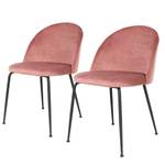 Chaises capitonnées Maxou II (lot de 2) Rose bébé