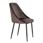 Chaises capitonnées Halley II (lot de 2) Marron