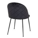 Chaises capitonnées Maxou II (lot de 2) Noir