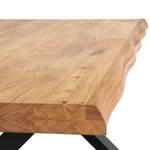 Tavolino da salotto Togo Rovere massello / Metallo - Quercia