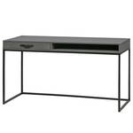 Bureau Moore massief grenenhout/metaal - grijs grenenhout/zwart