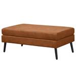 Pouf repose-pieds Croom II Microfibre Zaira: Cognac