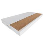 Eenpersoonsbed Erik (incl. matras) Wit - Plaatmateriaal - Plastic - 164 x 85 x 60 cm