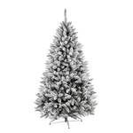 Sapin de Noël artificiel Illiam Polyéthylène - Blanc - ∅ 130 cm - Hauteur : 220 cm