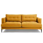 Sofa Kastel (2-Sitzer) Flachgewebe - Flachgewebe Leara: Senfgelb