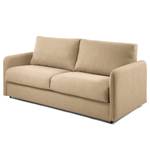 Schlafsofa Jobo Chenille - Chenille Chaja: Beige - Breite: 202 cm