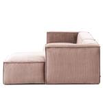 Ecksofa Mandal I Cord - Cordstoff Lole: Mauve - Longchair davorstehend rechts