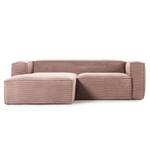 Ecksofa Mandal II Cord - Cordstoff Lole: Mauve - Longchair davorstehend links