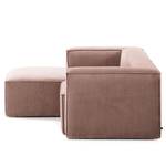 Ecksofa Mandal II Cord - Cordstoff Lole: Mauve - Longchair davorstehend links