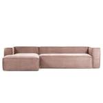 Ecksofa Mandal I Cord - Cordstoff Lole: Mauve - Longchair davorstehend links