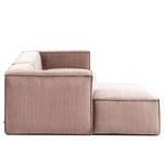 Ecksofa Mandal I Cord - Cordstoff Lole: Mauve - Longchair davorstehend links