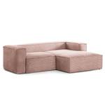 Ecksofa Mandal II Cord - Cordstoff Lole: Mauve - Longchair davorstehend rechts