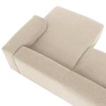 Ecksofa Mandal IV Chenille - Chenille Gratia: Beige - Longchair davorstehend rechts