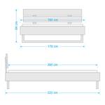 Massief houten bed Gillen II 160 x 200cm