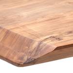 Eettafel Hamton Acacia - Breedte: 180 cm - Antraciet - Trapezevormig