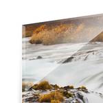 Glasbild Br煤arfoss Wasserfall in Island