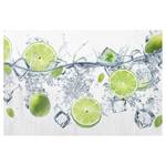Tableau en verre Citrons frais Blanc - 125 x 50 x 0,4 cm - 125 x 50 cm