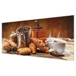 Glazen afbeelding Ontbijttafel bruin - 80 x 30 x 0,4 cm - 80 x 30 cm