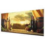 Tableau en verre Vin Jaune - 125 x 50 x 0,4 cm - 125 x 50 cm