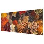 Glazen afbeelding Exotische Specerijen oranje - 80 x 30 x 0,4 cm - 80 x 30 cm