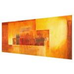 Glasbild Indischer Sommer Orange - 125 x 50 x 0,4 cm - 125 x 50 cm